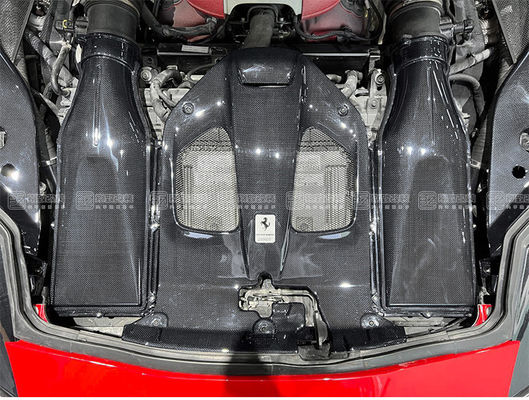 Bagian Otomotif untuk Ferrari 812 Interior Serat Karbon 812 Penjaga Klep Mesin Serat Karbon