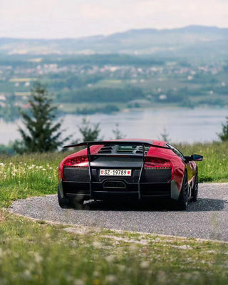Serat Karbon Lamborghini Murcielago Lp640 Body Kit LP670-Style Spoilers