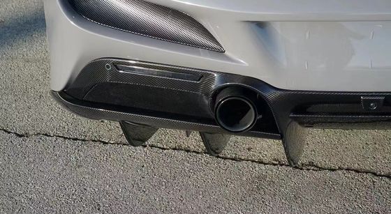 Auto Parts ForFerrari F8 Carbon Fiber Body Kit F8 Upgrade Novi Style Diffuser Diffuser Serat Karbon