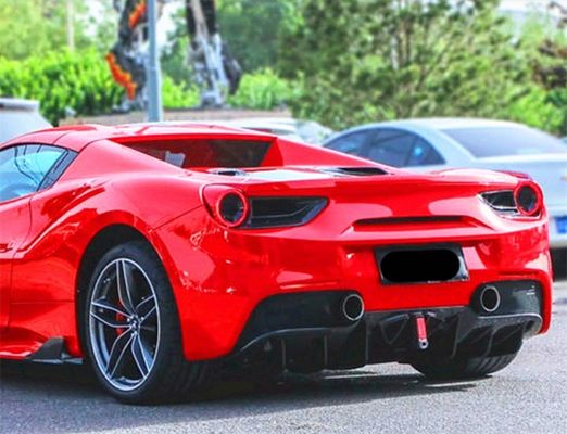 Untuk Ferrari 488 Carbon Fiber Body Kit 488 Upgraded Capristo Style Carbon Fiber Front Lip Diffuser Spoiler