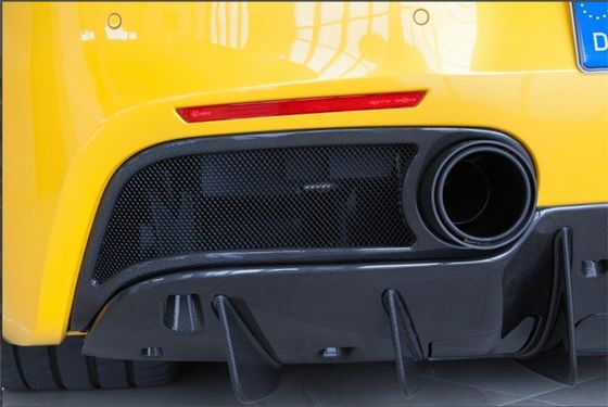 Untuk Ferrari 488 Carbon Fiber Body Kit 488 Upgraded Capristo Style Carbon Fiber Front Lip Diffuser Spoiler