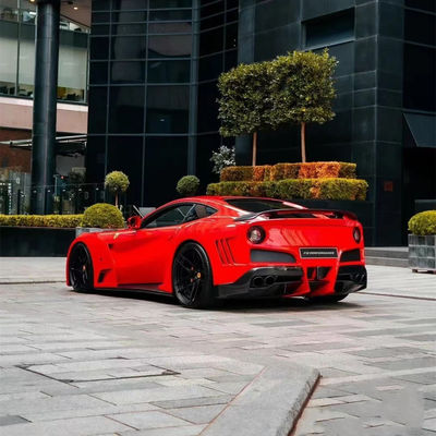 Untuk Ferrari F12 Carbon Fiber Wide-body Kit F12 Upgrade NOtc N-Largos-style Rear Bumper Carbon Fiber Wide-body Kit