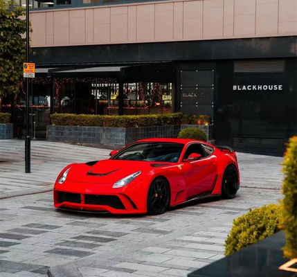 Untuk Ferrari F12 Carbon Fiber Wide-body Kit F12 Upgrade NOtc N-Largos-style Rear Bumper Carbon Fiber Wide-body Kit