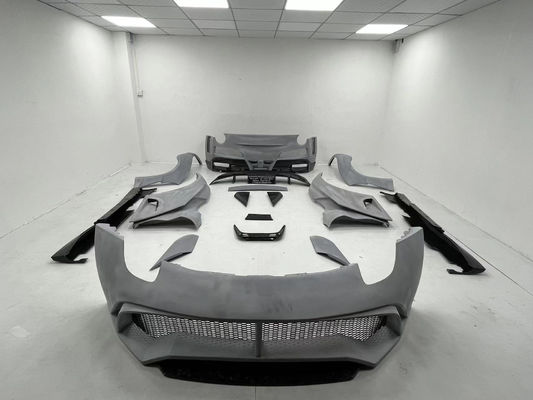 Untuk Ferrari F12 Carbon Fiber Wide-body Kit F12 Upgrade NOtc N-Largos-style Rear Bumper Carbon Fiber Wide-body Kit