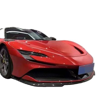 Untuk Ferrari SF90 Fiber Karbon Kering Body Kit SF90 RH Style Karbon Fiber Front Lip Diffuser Spoiler Side Skirt Body Kit