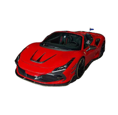 Bagian Otomotif untuk Ferrari F8 Fiber Carbon Body Kit F8 Upgrade MSY Style Bagian Depan Sekop Diffuser Spoiler Sisi Rok Body Kit