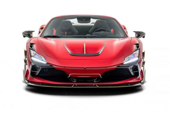 Bagian Otomotif untuk Ferrari F8 Fiber Carbon Body Kit F8 Upgrade MSY Style Bagian Depan Sekop Diffuser Spoiler Sisi Rok Body Kit