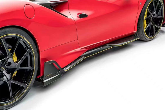 Bagian Otomotif untuk Ferrari F8 Fiber Carbon Body Kit F8 Upgrade MSY Style Bagian Depan Sekop Diffuser Spoiler Sisi Rok Body Kit