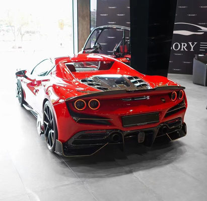 Bagian Otomotif untuk Ferrari F8 Fiber Carbon Body Kit F8 Upgrade MSY Style Bagian Depan Sekop Diffuser Spoiler Sisi Rok Body Kit