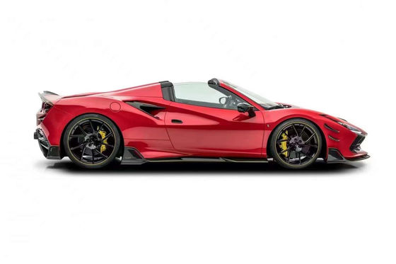 Bagian Otomotif untuk Ferrari F8 Fiber Carbon Body Kit F8 Upgrade MSY Style Bagian Depan Sekop Diffuser Spoiler Sisi Rok Body Kit