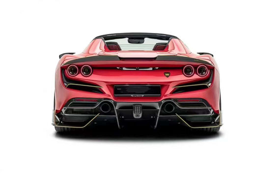Bagian Otomotif untuk Ferrari F8 Fiber Carbon Body Kit F8 Upgrade MSY Style Bagian Depan Sekop Diffuser Spoiler Sisi Rok Body Kit