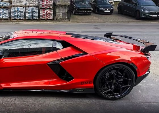 Revuelto Lamborghini Body Kit DMC Gaya Fiber Karbon Merah Spoiler Wing