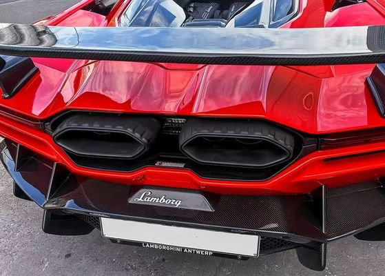 Revuelto Lamborghini Body Kit DMC Gaya Fiber Karbon Merah Spoiler Wing