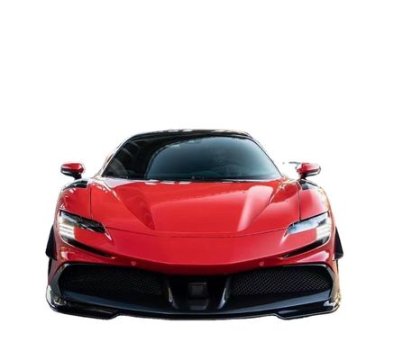 Untuk Ferrari SF90 Carbon Fiber Body Kit SF90 Upgrade RYFT Style Jump Down Front Lip Diffuser Spoiler Body Kit