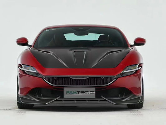 Serat Karbon Kering untuk Ferrari ROMA Serat Karbon Body KitROMA Serat Karbon Front Lip Diffuser Spoiler Hood Grill Body Kit