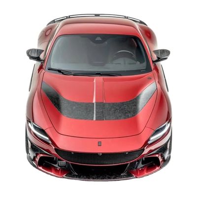 Untuk Ferrari Roma Carbon Fiber Body Kit Roma Upgrades MSY Style Bagian depan dan belakang Bumper Spoiler Hood Body Kit