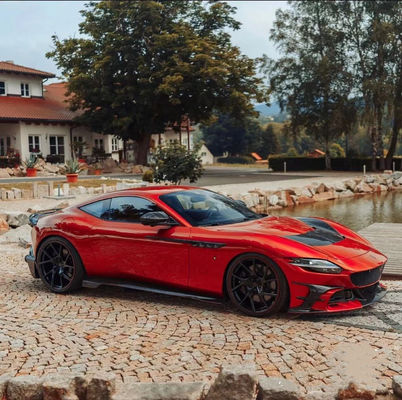 Untuk Ferrari Roma Carbon Fiber Body Kit Roma Upgrades MSY Style Bagian depan dan belakang Bumper Spoiler Hood Body Kit