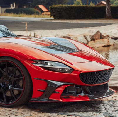 Untuk Ferrari Roma Carbon Fiber Body Kit Roma Upgrades MSY Style Bagian depan dan belakang Bumper Spoiler Hood Body Kit
