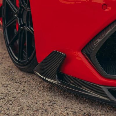 Ganti Lamborghini Universal Wide Body Kits LP610 Huracan Evo Body Kit Asupan udara bibir depan