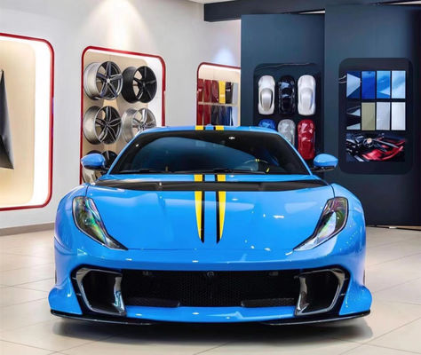 2017 - 2019 812 Body Kit Competizione Style Wide Body Ferrari Hood Serat Karbon