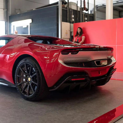 296GTB Ferrari Body Kit 296GTB OEM Serat Karbon Universal Front Diffuser Spoiler Body Kit