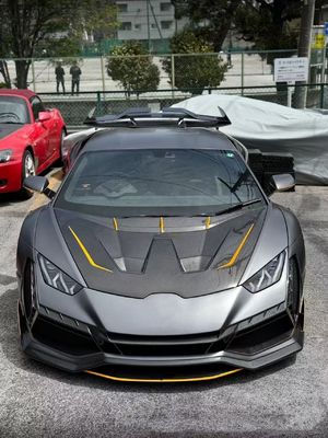 Huracan LP580 610 Karbon Fiber Body Kit EVO Ganti Bender Front Wheel Arch