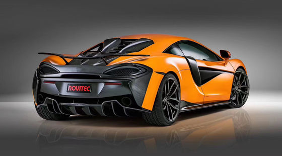 Untuk McLaren 540c 570s 570gt Carbon Fiber Body Kit 540c 570s 570gt Upgraded NOVI Style Front Lip Diffuser Spoiler
