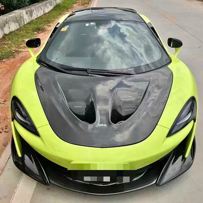 Serat Karbon Berkualitas Tinggi untuk McLaren 570S 540C 650S 600LT Upgraded P1 Style Dry Carbon Fiber Hood Hood