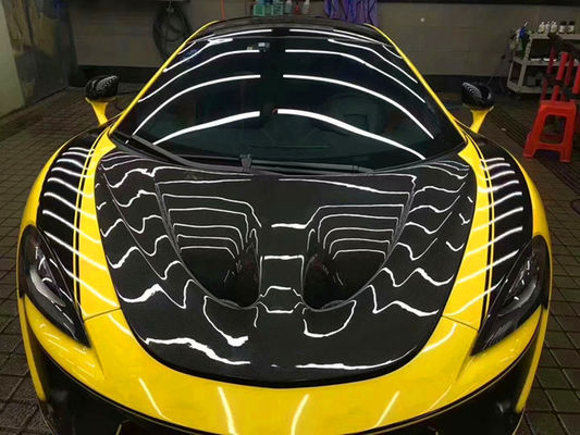 Serat Karbon Berkualitas Tinggi untuk McLaren 570S 540C 650S 600LT Upgraded P1 Style Dry Carbon Fiber Hood Hood