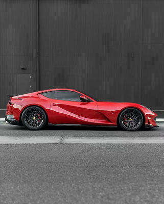 1016 Ferrari Body Kit 812 190mm Carbon Fiber depan bumper diffuser Spoiler