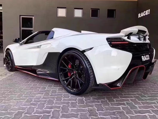 Jual Seperti Kue Panas Untuk McLaren MP4-12C 625C 650S Carbon Fiber Body Kit Diperbarui 675LT Style Side Skirt Rear Diffuser
