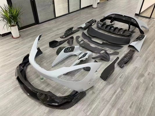 Untuk McLaren 720s Body Kit 720S Upgrade 765LT Style Carbon Fiber Bagian Depan dan Belakang Bumper Spoiler Body Kit