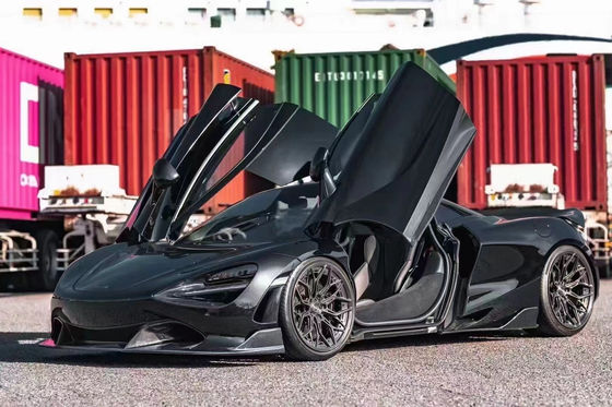 High Quality Carbon Fiber Carbon Fiber Body Kit untuk McLaren 720S 720S Carbon Fiber Bagian Depan Sekop Belakang Diffuser Spoiler Fin