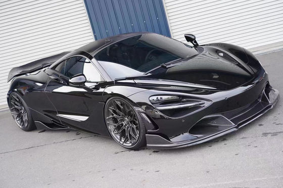 High Quality Carbon Fiber Carbon Fiber Body Kit untuk McLaren 720S 720S Carbon Fiber Bagian Depan Sekop Belakang Diffuser Spoiler Fin