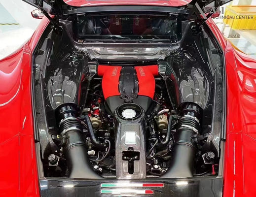 488 Ferrari Body Kit Garing Carbon Fiber Engine Shield OEM Kap Minyak Serat Karbon