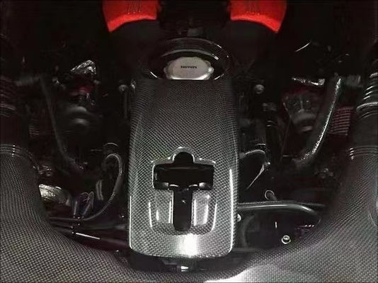 488 Ferrari Body Kit Garing Carbon Fiber Engine Shield OEM Kap Minyak Serat Karbon