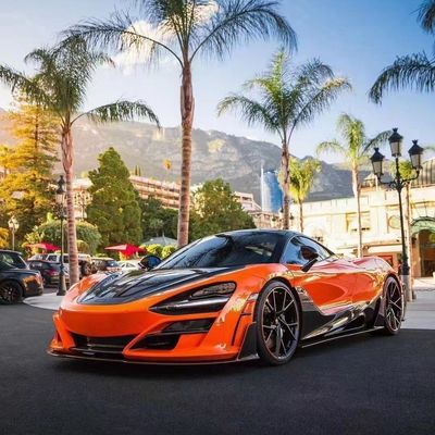 Serat Karbon Kering untuk McLaren 720s Carbon Fiber Body Kit 720s Upgrade gaya MSY Depan dan Belakang Bumper Spoiler Hood