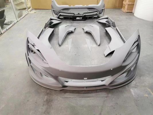 Serat Karbon Kering untuk McLaren 720s Carbon Fiber Body Kit 720s Upgrade gaya MSY Depan dan Belakang Bumper Spoiler Hood