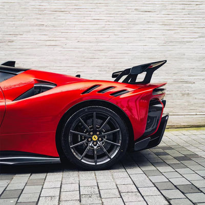 SF90FXX Ferrari SF90 Body Kit Depan Dan Belakang Mobil Bumper Sisi Rok Hood Lampu Belakang