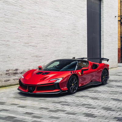 SF90FXX Ferrari SF90 Body Kit Depan Dan Belakang Mobil Bumper Sisi Rok Hood Lampu Belakang