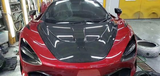 Untuk McLaren 720s Carbon Fiber Hood 720s Upgraded NOVI Style Carbon Fiber Hood Body Kit