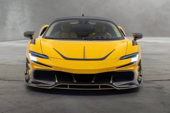 SF90 Ferrari Body Kit MSY Gaya Karbon Serat Belakang Bumper Lip Spoiler Side Skirt