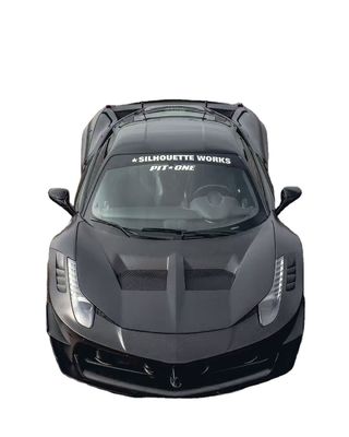 458 Ferrari Body Kit LB Style Bagian Depan Dan Belakang Bumper 2011 - 2014 Hood Spoiler For Car