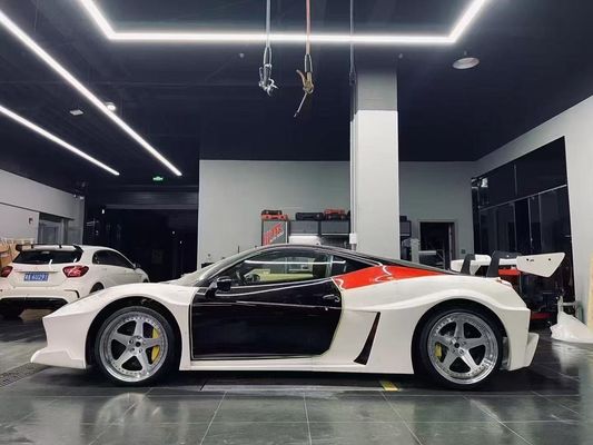 458 Ferrari Body Kit LB Style Bagian Depan Dan Belakang Bumper 2011 - 2014 Hood Spoiler For Car