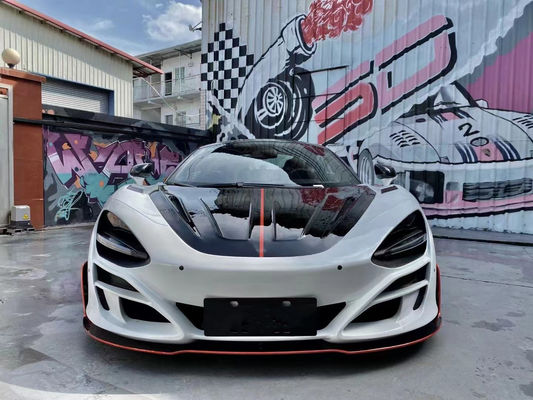 Untuk McLaren 720s Dry Carbon Fiber Body Kit 720s Upgraded MSY-style Carbon Fiber Front dan Rear Bumper Spoiler Widebody Kit