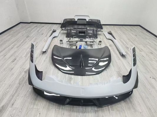 Ferrari 458 Body Kit SP Style Serat Karbon Depan Dan Belakang Bumper Spoiler Hood 2010-2014