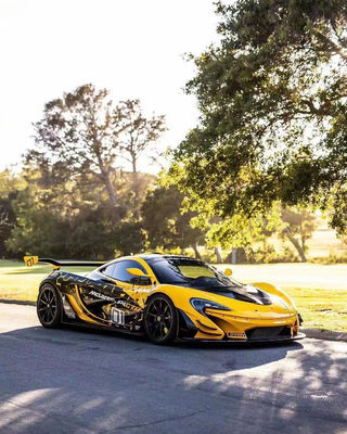 Untuk McLaren P1 Body Kit P1 Upgraded GTR Style Bagian depan dan belakang Bumper Spoilers Carbon Fiber Body Kit