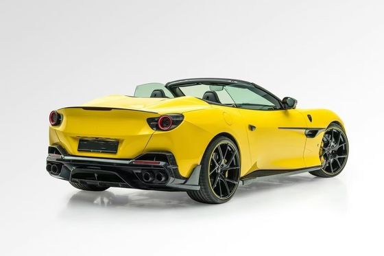 Portofino Retrofit Karbon Body Kit MSY Style Lip Depan Serat Karbon Diffuser Sisi Spoiler