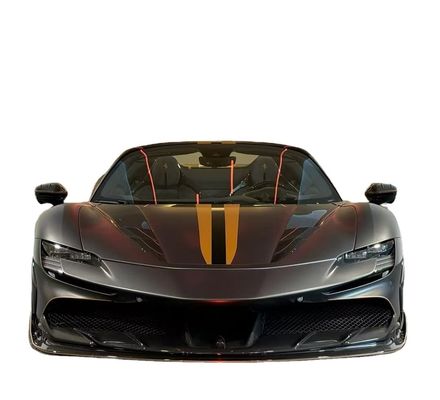 Ferrari SF90 Karbon Fiber Body SF90 KY PP Plastic Diffuser Spoiler Side Skirt Body Kit