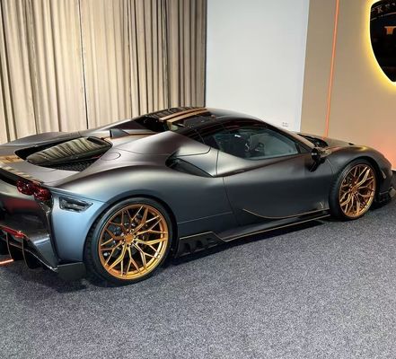 Ferrari SF90 Karbon Fiber Body SF90 KY PP Plastic Diffuser Spoiler Side Skirt Body Kit